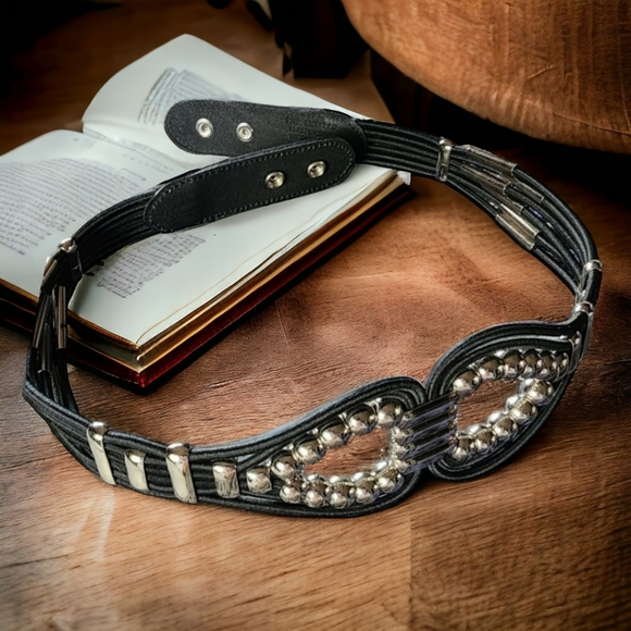 THE LIMITED Elastic Cord Metal Beads 33" - Picture 1 of 7